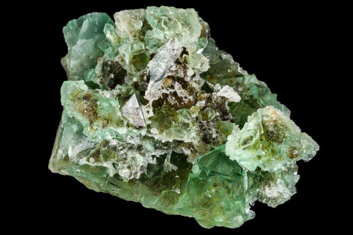 Green Fluorite Crystal Cluster - South Africa #111578